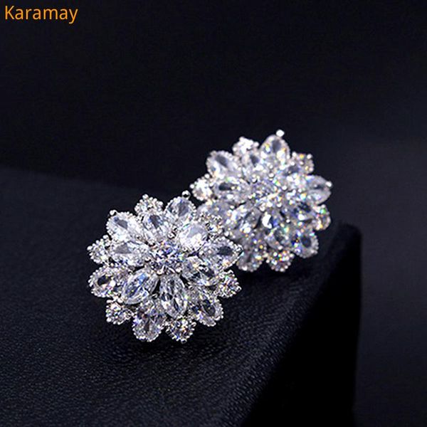 stud 2021 design wedding jewelry luxury clear austrian zircon earrings elegant flower for women personality gifts, Golden;silver
stud 2021 design wedding jewelry luxury clear austrian zircon earrings elegant flower for women personality gifts, Golden;silver