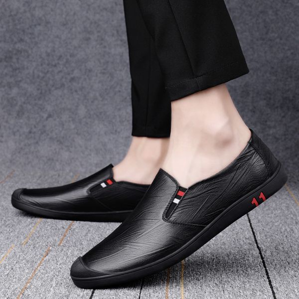 dress shoes loafers shoes leather men casual luxury business work shoes flat bottom and light driving, Black
dress shoes loafers shoes leather men casual luxury business work shoes flat bottom and light driving, Black