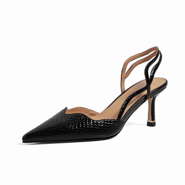 sandals mkkhou fashion women 2021 summer temperament elegant pointed snake pattern lace 6.5 cm high heels size 34-41, Black
sandals mkkhou fashion women 2021 summer temperament elegant pointed snake pattern lace 6.5 cm high heels size 34-41, Black