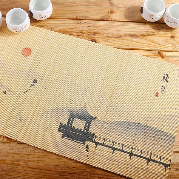 mats & pads chinese zen bamboo tea mat printing hand painted table flag handmade ceremony teapot insulation pad
mats & pads chinese zen bamboo tea mat printing hand painted table flag handmade ceremony teapot insulation pad