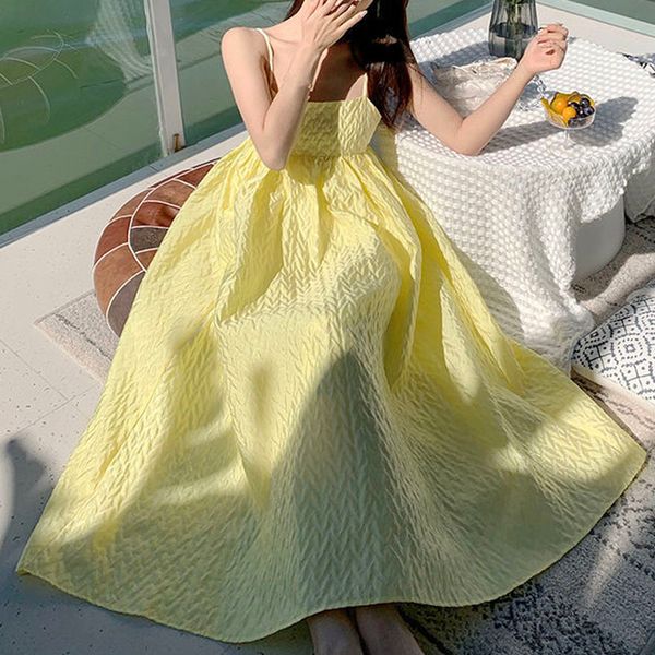casual dresses yellow beach midi women sleeveless elegant strap females office lady korean summer chic 0ldd, Black;gray
casual dresses yellow beach midi women sleeveless elegant strap females office lady korean summer chic 0ldd, Black;gray