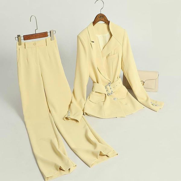 women's suits & blazers peonfly 2 piece set pants suit office blazer solid jackets long sleeve slim elegant high waist trousers, White;black
women's suits & blazers peonfly 2 piece set pants suit office blazer solid jackets long sleeve slim elegant high waist trousers, White;black