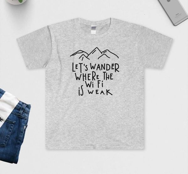 lets wander where the wifi womens t shirt is weak print cotton casual funny for lady girl tee hipster, White
lets wander where the wifi womens t shirt is weak print cotton casual funny for lady girl tee hipster, White