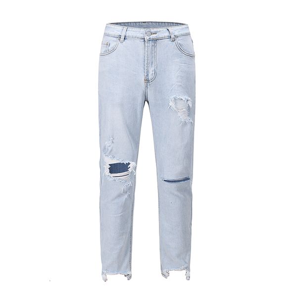2021 new buraco desgastado angustiado ps irregulares jean para homem e mulher reta lavada luz azul denim calas hip hop cala jeans casua 0s15, Blue
2021 new buraco desgastado angustiado ps irregulares jean para homem e mulher reta lavada luz azul denim calas hip hop cala jeans casua 0s15, Blue
