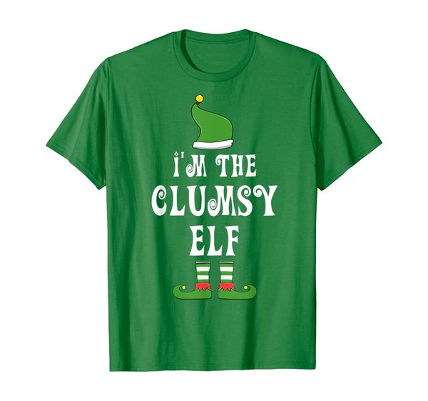 clumsy elf t-shirt for matching family group, White;black