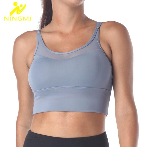 gym clothing ningmi sports bra push up vest high impact running seamless yoga for women fitness cross bandage mesh tank top, White;black
gym clothing ningmi sports bra push up vest high impact running seamless yoga for women fitness cross bandage mesh tank top, White;black