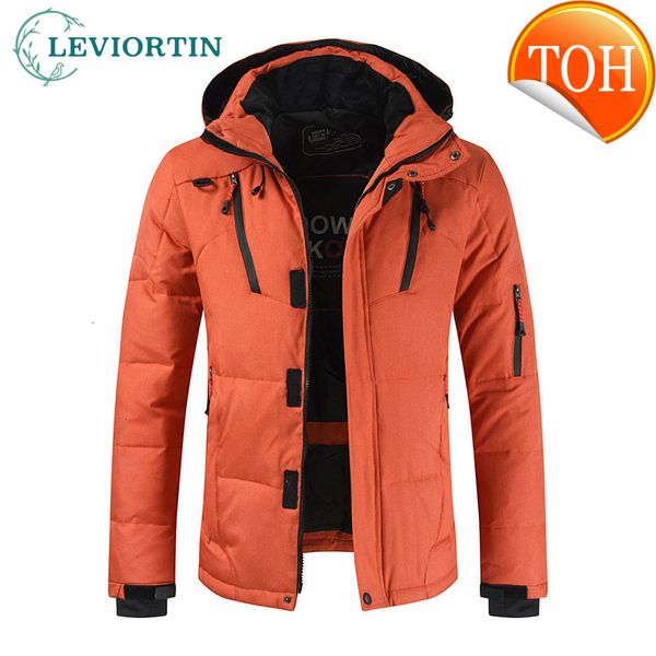 down brand men's white duck jacket warm hooded thick puffer coat for male casual overcoat thermal winter parka men, Black
down brand men's white duck jacket warm hooded thick puffer coat for male casual overcoat thermal winter parka men, Black