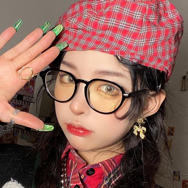 fashion sunglasses frames anti-blue protection glasses round optical prescription computer frame women anti blue transparent decorative, Black
fashion sunglasses frames anti-blue protection glasses round optical prescription computer frame women anti blue transparent decorative, Black