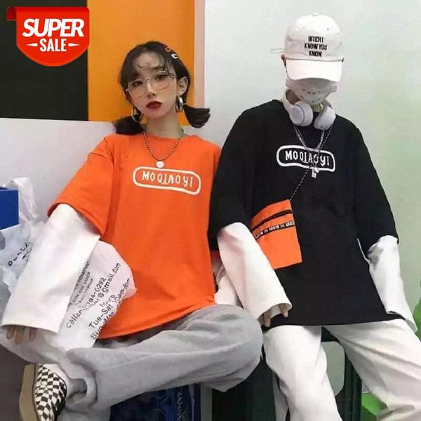 harajuku summer t-shirt women letter print long sleeve fake two piece orange tshirts streetwear casual pullover basic tees femme #ug6v, White
harajuku summer t-shirt women letter print long sleeve fake two piece orange tshirts streetwear casual pullover basic tees femme #ug6v, White