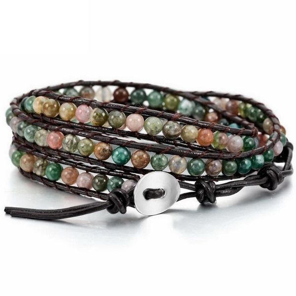tennis genuine leather bracelet cuff adjustable length 4mm natural stone energy 3 wrap hand-woven bangle jewelry gift, Golden;silver
tennis genuine leather bracelet cuff adjustable length 4mm natural stone energy 3 wrap hand-woven bangle jewelry gift, Golden;silver