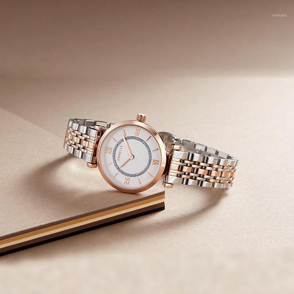 wristwatches casual women wristwatch stainless steel bracelet ladies clock luxury dress quartz watches simple rose gold gift watch, Slivery;brown
wristwatches casual women wristwatch stainless steel bracelet ladies clock luxury dress quartz watches simple rose gold gift watch, Slivery;brown