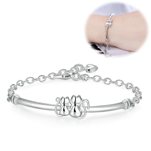 charm bracelets latest women classy design silver plated bracelet factory direct sale trendy cute cat & bangle lady birthday gift, Golden;silver
charm bracelets latest women classy design silver plated bracelet factory direct sale trendy cute cat & bangle lady birthday gift, Golden;silver