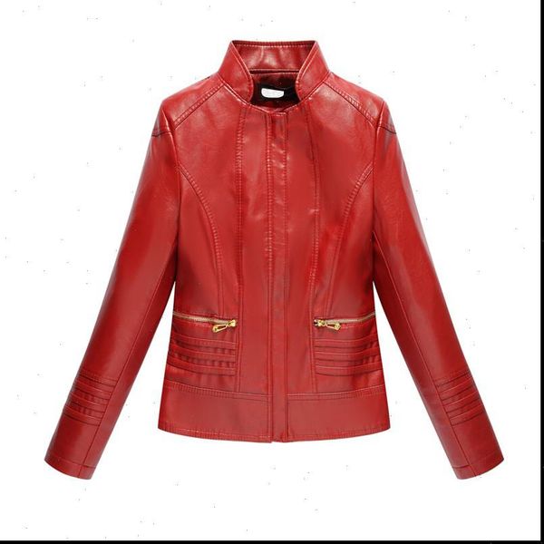 women faux leather coat red green black l 7xl plus size short slim pu moto jackets 2021 spring autumn new fashion clothing, Tan;black
women faux leather coat red green black l 7xl plus size short slim pu moto jackets 2021 spring autumn new fashion clothing, Tan;black