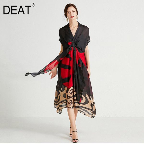casual dresses deat women dress print hit color cross bandage chiffon thiin long length large size 2021 summer fashion 15hx282, Black;gray
casual dresses deat women dress print hit color cross bandage chiffon thiin long length large size 2021 summer fashion 15hx282, Black;gray