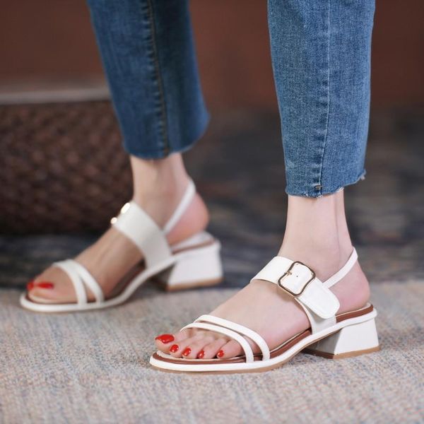 sandals summer ladies belt buckles comfortable shoes open toe one-word buckle, Black
sandals summer ladies belt buckles comfortable shoes open toe one-word buckle, Black