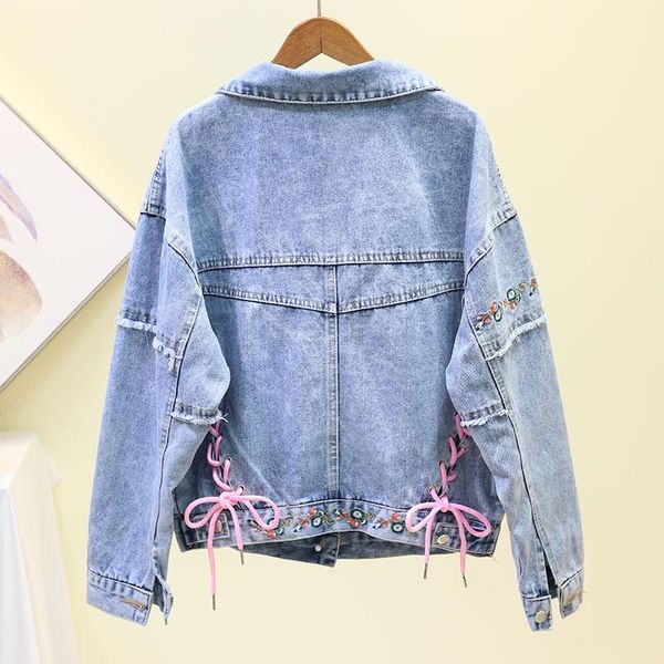 women's jackets 2021 spring autumn funny long denim jacket women vintage streetwear punk style jean casaco feminino basic coats mujer, Black;brown
women's jackets 2021 spring autumn funny long denim jacket women vintage streetwear punk style jean casaco feminino basic coats mujer, Black;brown