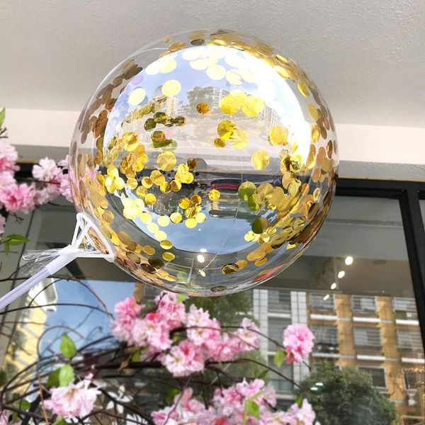 party decoration 18/20/24inch transparent bobo balloon 1.5cm rose gold confetti filling ballon accessories diy birthday wedding decorations
party decoration 18/20/24inch transparent bobo balloon 1.5cm rose gold confetti filling ballon accessories diy birthday wedding decorations