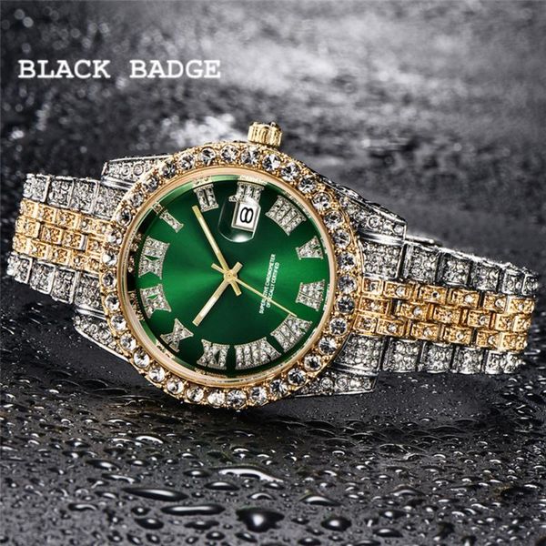 wristwatches fully bling diamond watch men iced out 2021 luxury fashion hip hop male clock gift for drop, Slivery;brown
wristwatches fully bling diamond watch men iced out 2021 luxury fashion hip hop male clock gift for drop, Slivery;brown