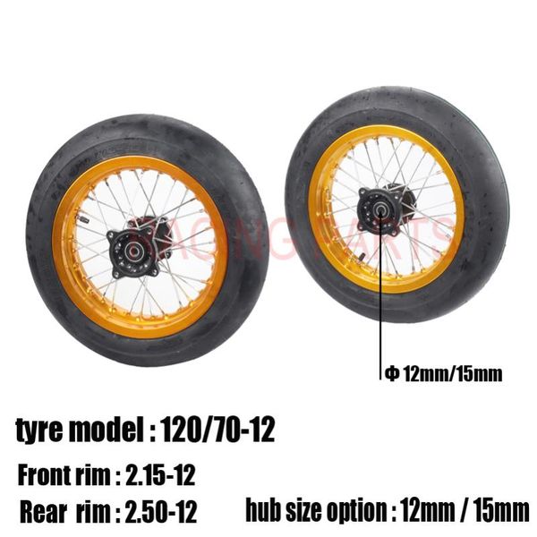 off - road motorcycle modified accessories front2.15-12 & rear 2.50-12 - inch wheels 120/70-12 innova tires
off - road motorcycle modified accessories front2.15-12 & rear 2.50-12 - inch wheels 120/70-12 innova tires