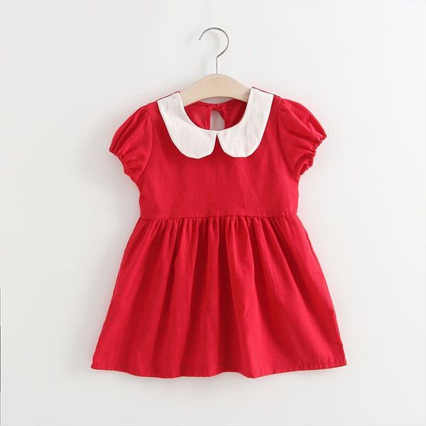 25 baby kids girls ruffles girl dresses childrens bubble sleeve frilly doll collar short princess casual clothes, Red;yellow
25 baby kids girls ruffles girl dresses childrens bubble sleeve frilly doll collar short princess casual clothes, Red;yellow