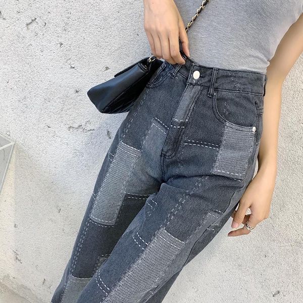 women's jeans women pantalon patchwork fashion y2k loose high waist office lady denim pants female sweetpants plus size trousers p031, Blue
women's jeans women pantalon patchwork fashion y2k loose high waist office lady denim pants female sweetpants plus size trousers p031, Blue