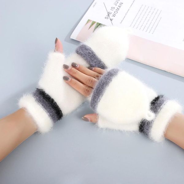 five fingers gloves 1 pair women girls lovely winter half finger mittens thickened half-finger touch screen warm, Blue;gray
five fingers gloves 1 pair women girls lovely winter half finger mittens thickened half-finger touch screen warm, Blue;gray