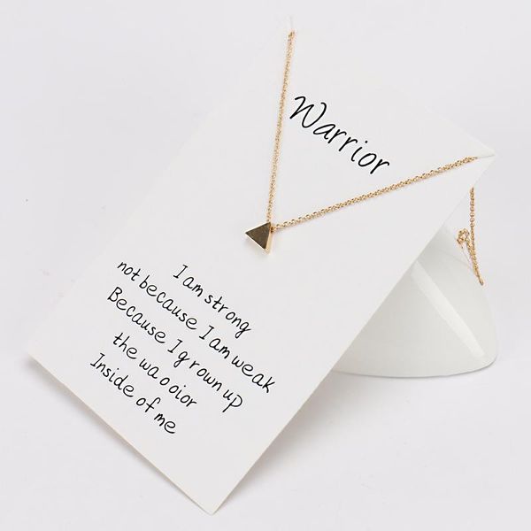 pendant necklaces simple triangle wish card bijoux femme links chains charm gold silver color kolye for women fashion jewelry gift
pendant necklaces simple triangle wish card bijoux femme links chains charm gold silver color kolye for women fashion jewelry gift