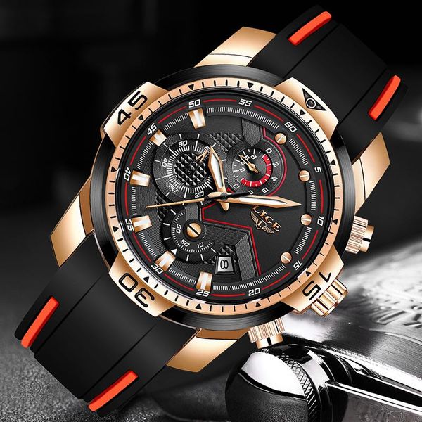 wristwatches relogio masculino fashion watches mens 2021 lige business silicone military waterproof date dial big watch, Slivery;brown
wristwatches relogio masculino fashion watches mens 2021 lige business silicone military waterproof date dial big watch, Slivery;brown