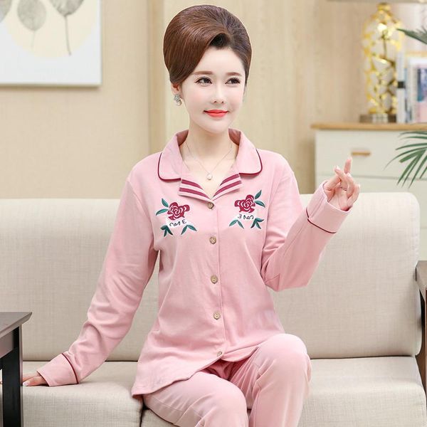 women's tracksuits pajama sets 2021 spring autumn long sleeve sleepwear suits cotton pajamas ladies nightshirt casual home suit plus si, Gray
women's tracksuits pajama sets 2021 spring autumn long sleeve sleepwear suits cotton pajamas ladies nightshirt casual home suit plus si, Gray
