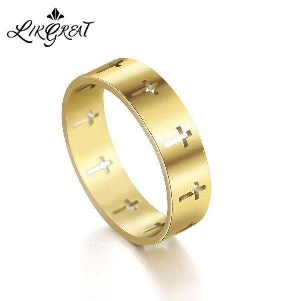 cluster rings likgreat hollow cross jesus for women stainless steel finger ring vintage religion jewelry accessories anillos mujer gifts, Golden;silver
cluster rings likgreat hollow cross jesus for women stainless steel finger ring vintage religion jewelry accessories anillos mujer gifts, Golden;silver