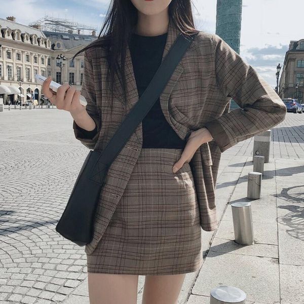 2021 women pieces skirt female office ladies blazer suit retro plaid single-breasted jacket pencil skirts v4wl, White;black
2021 women pieces skirt female office ladies blazer suit retro plaid single-breasted jacket pencil skirts v4wl, White;black