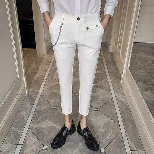 2021 current decoration of the thin men adjust in casual business dress suit formal length wedding pants pantalon g9s4, Black
2021 current decoration of the thin men adjust in casual business dress suit formal length wedding pants pantalon g9s4, Black