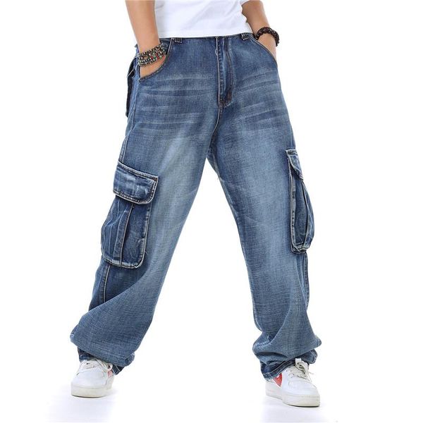 men's jeans for men 2021 brand straight denim cargo pants biker baggy loose blue with side pocket
men's jeans for men 2021 brand straight denim cargo pants biker baggy loose blue with side pocket