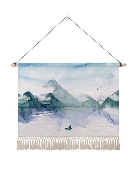 tapestries art landscape tapestry print modern nordic painting simple tassel aesthetic college dorm wandteppich room decor de50gt
tapestries art landscape tapestry print modern nordic painting simple tassel aesthetic college dorm wandteppich room decor de50gt