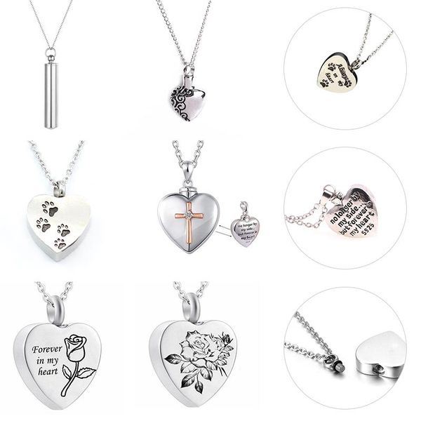 pendant necklaces fashion stainless steel jewelry urn necklace for ashes memorial keepsake cremation, Silver
pendant necklaces fashion stainless steel jewelry urn necklace for ashes memorial keepsake cremation, Silver
