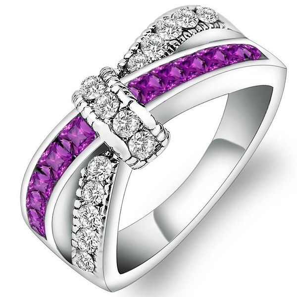 cluster rings fashion multicolor cross zircon ring lady simple temperament jewelry gift for girlfriend exquisite luxury, Golden;silver
cluster rings fashion multicolor cross zircon ring lady simple temperament jewelry gift for girlfriend exquisite luxury, Golden;silver