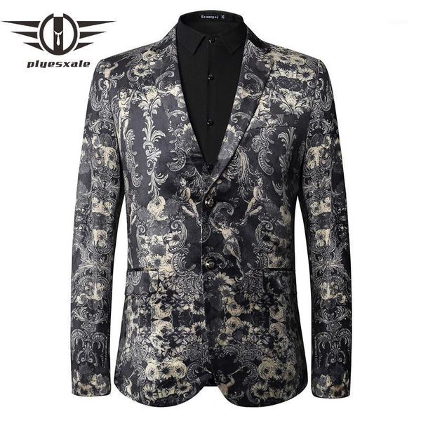 men's suits & blazers plyesxale 2021 autumn mens velvet vintage retro blazer masculino slim fit casual suit jacket printed q35, White;black
men's suits & blazers plyesxale 2021 autumn mens velvet vintage retro blazer masculino slim fit casual suit jacket printed q35, White;black