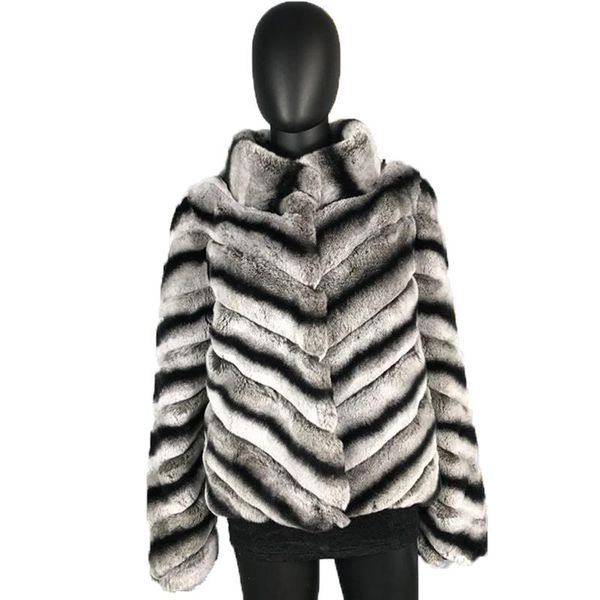 women's fur & faux selling real coat jacket stand collar chinchilla color women winter fashion warm overcoat high quality, Black
women's fur & faux selling real coat jacket stand collar chinchilla color women winter fashion warm overcoat high quality, Black