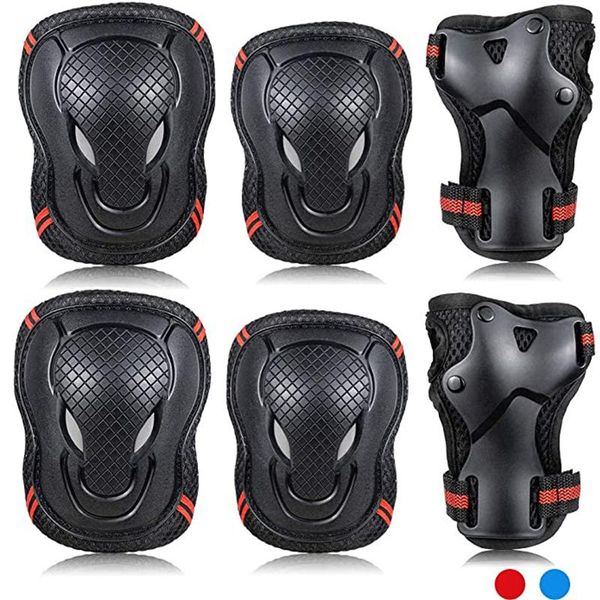 elbow & knee pads 6pcs kids sports protective gear set adjustable cycling roller skating wrist safety support guards pad, Black;gray
elbow & knee pads 6pcs kids sports protective gear set adjustable cycling roller skating wrist safety support guards pad, Black;gray