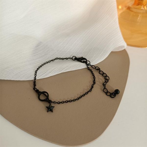 link, chain gothic black stars bracelet adjustable for women girls hollow star simple korean dainty jewelry gift wholesale
link, chain gothic black stars bracelet adjustable for women girls hollow star simple korean dainty jewelry gift wholesale
