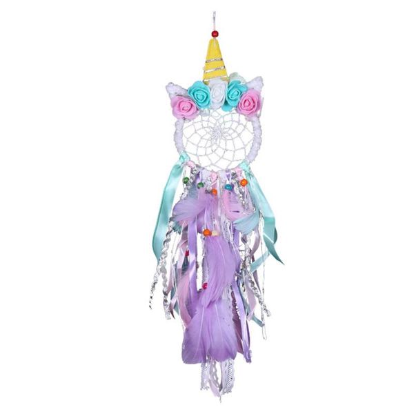 decorative objects & figurines beautiful horn horse dream catcher net wall hanging present art pendant handmade lucky feather creative gift
decorative objects & figurines beautiful horn horse dream catcher net wall hanging present art pendant handmade lucky feather creative gift