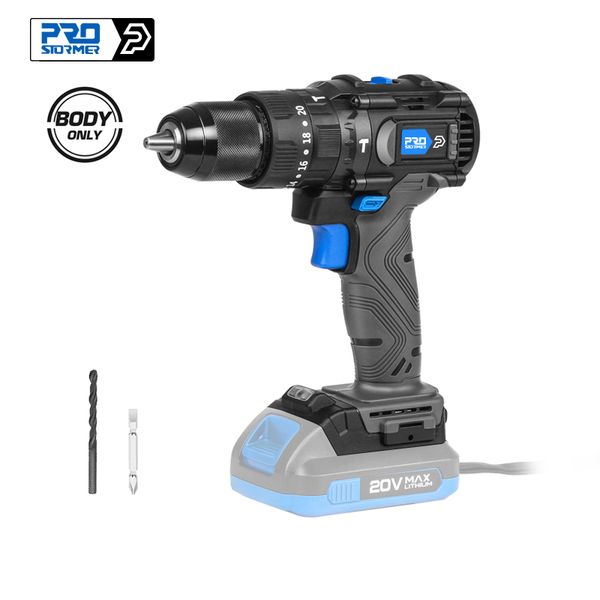 20v brushless hammer drill 60nm impact electric screwdriver steel/wood/masonry tool bare power tool by prostormer
20v brushless hammer drill 60nm impact electric screwdriver steel/wood/masonry tool bare power tool by prostormer