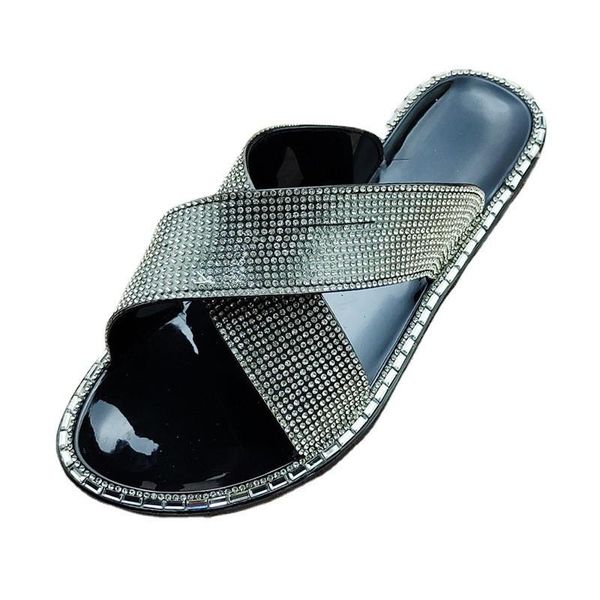 sandals women classic style fashion clear glitter jelly slippers waterproof for beach and pool, Black
sandals women classic style fashion clear glitter jelly slippers waterproof for beach and pool, Black