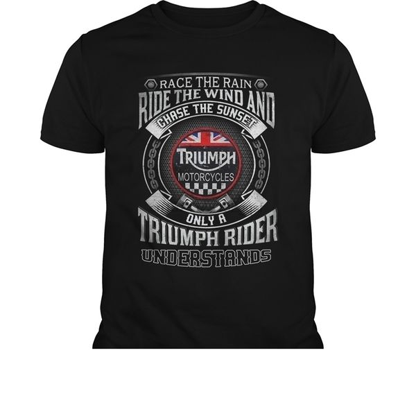 100% t shirt fashion men t-shirt 100% race the rain triumph t200408, White;black
100% t shirt fashion men t-shirt 100% race the rain triumph t200408, White;black