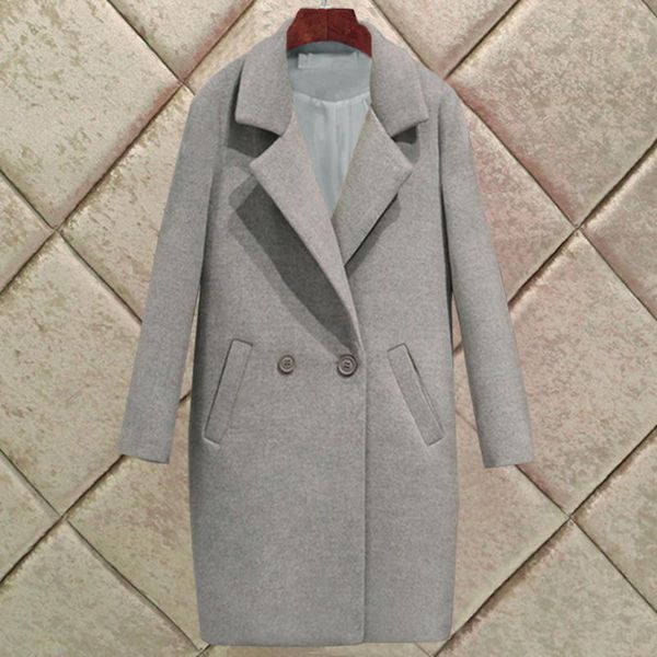 women's wool & blends 2021 autumn winter plus size women's woolen jacket overcoat elegant women loose long coat 3xl, Black
women's wool & blends 2021 autumn winter plus size women's woolen jacket overcoat elegant women loose long coat 3xl, Black