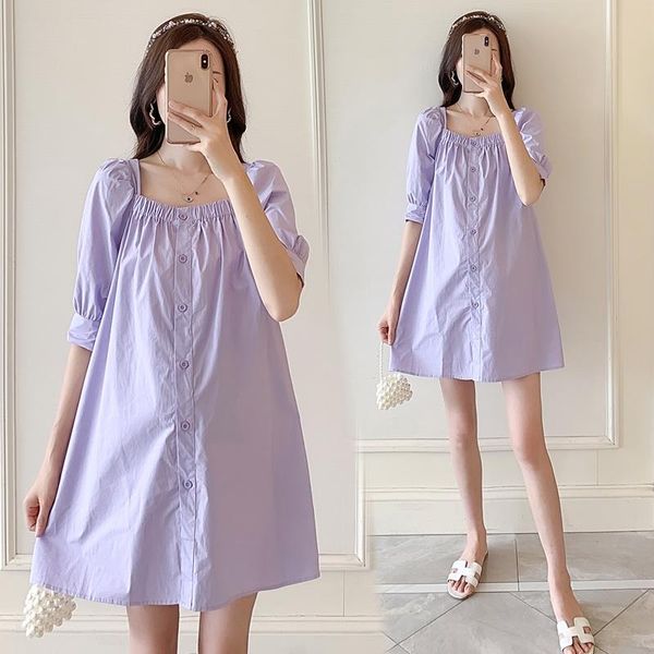 maternity dresses 8806# clothes summer solid color cotton short sleeve loose stylish dress for pregnant women mom, White
maternity dresses 8806# clothes summer solid color cotton short sleeve loose stylish dress for pregnant women mom, White