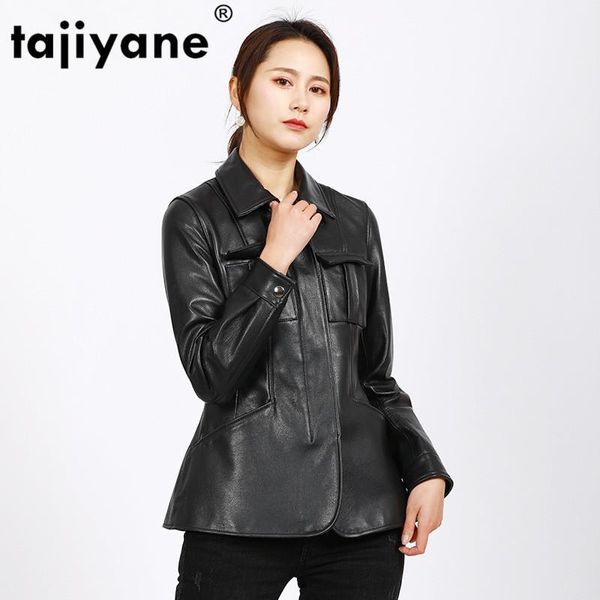 women's leather & faux tajiyane 2021 spring autumn women jacket fashion genuine jackets goatskin coats streetwear female coat 9953 wpy3, Black
women's leather & faux tajiyane 2021 spring autumn women jacket fashion genuine jackets goatskin coats streetwear female coat 9953 wpy3, Black