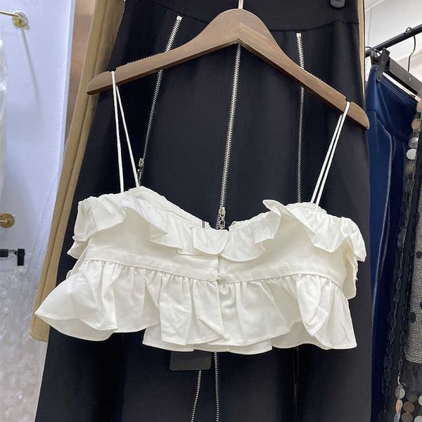 deat women strapless ruffles edge suspender vest solid colors short fashion spring summer 11b339 210709, White
deat women strapless ruffles edge suspender vest solid colors short fashion spring summer 11b339 210709, White