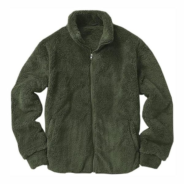 men's jackets winter mens outwear plush hooded sweatshirt solid color long sleeve jacket casual fleece coat streetwear male 6, Black;brown
men's jackets winter mens outwear plush hooded sweatshirt solid color long sleeve jacket casual fleece coat streetwear male 6, Black;brown