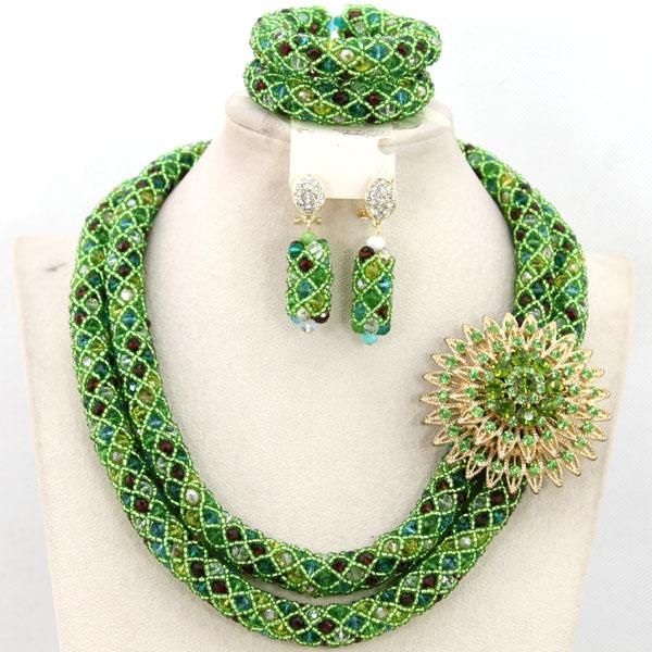 earrings & necklace colorful african costume jewelry set nigerian wedding beads crystal aij063, Silver
earrings & necklace colorful african costume jewelry set nigerian wedding beads crystal aij063, Silver